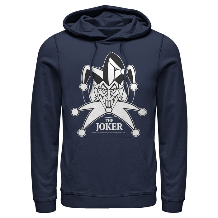 fifth sun Men's Batman Joker Emblem Pull Over Hoodie