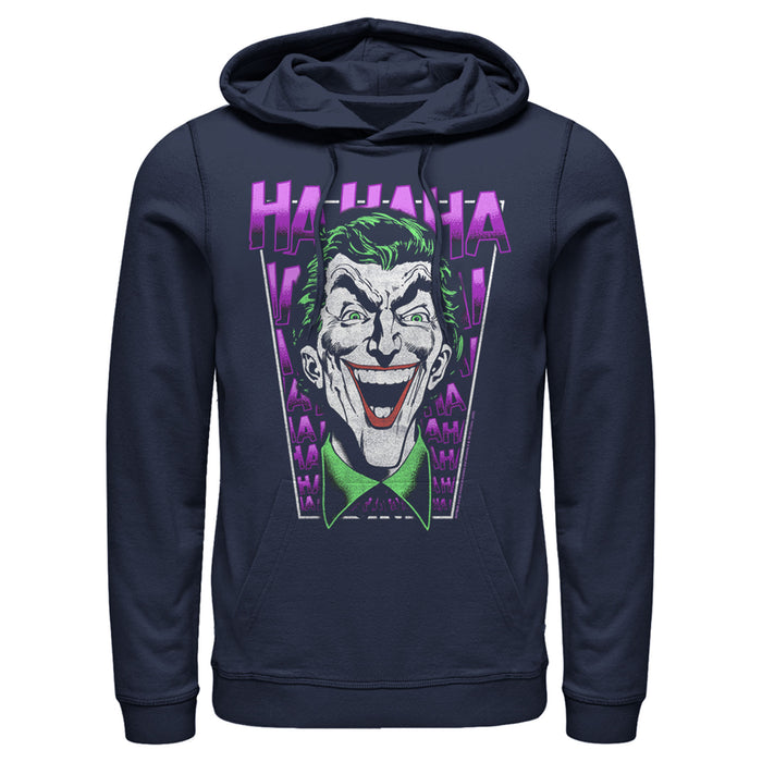 fifth sun Men's Batman Joker Ha Ha Frame Pull Over Hoodie