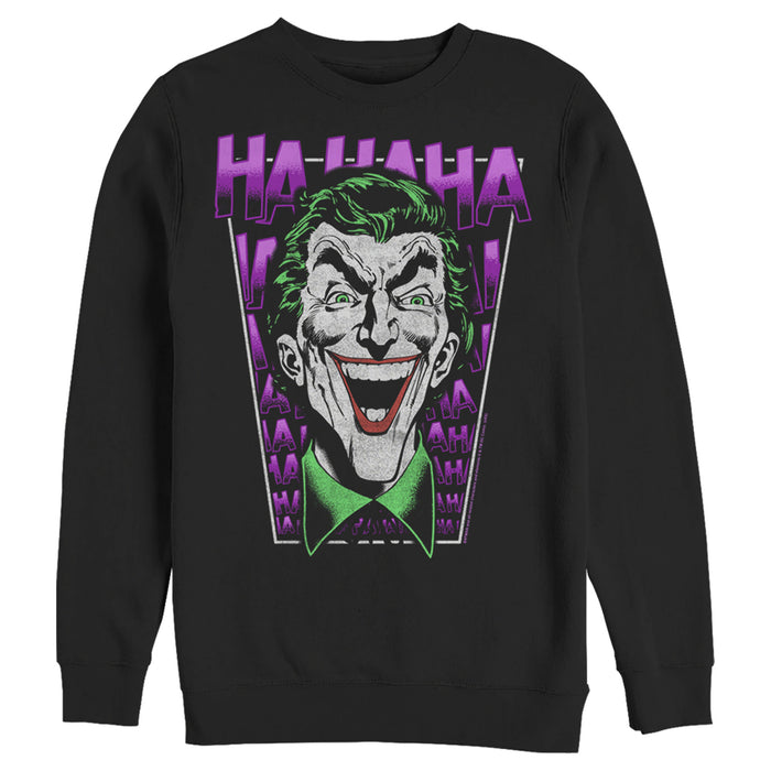 Fifth Sun Men's Batman Joker Ha Ha Frame Sweatshirt