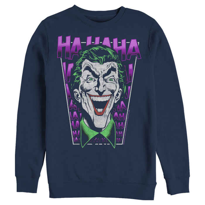 fifth sun Men's Batman Joker Ha Ha Frame Sweatshirt