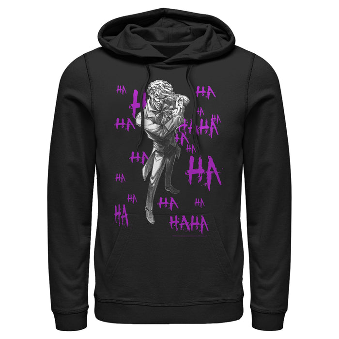 Fifth Sun Men's Batman Joker Ha Ha Pull Over Hoodie