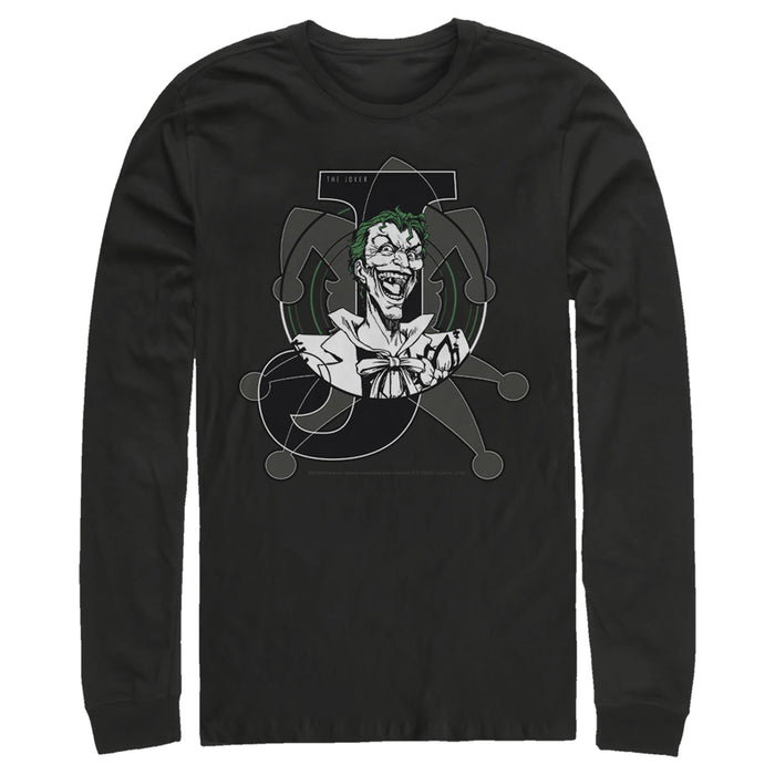 Fifth Sun Men's Batman Joker Symbol Long Sleeve Shirt
