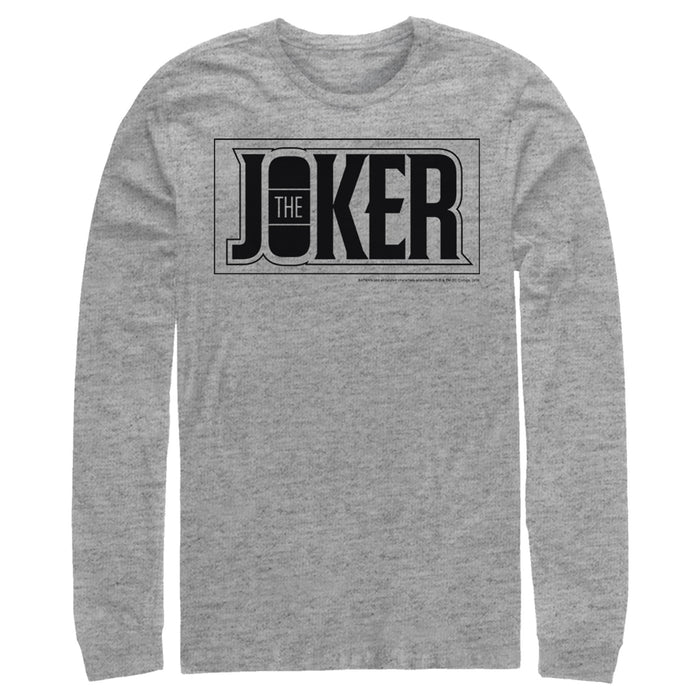 Fifth Sun Men's Batman Joker Text Logo Long Sleeve Shirt
