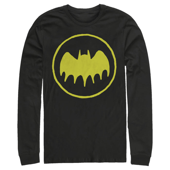 Fifth Sun Men's Batman Logo Cute Cartoon Long Sleeve Shirt
