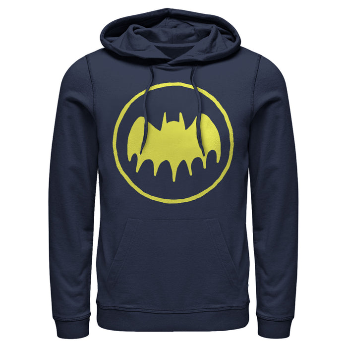 fifth sun Men's Batman Logo Cute Cartoon Pull Over Hoodie