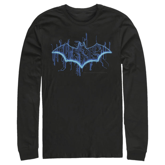 Fifth Sun Men's Batman Logo Digital Wing Long Sleeve Shirt