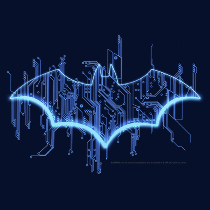 Fifth Sun Men's Batman Logo Digital Wing Pull Over Hoodie