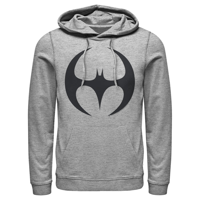 Fifth Sun Men's Batman Logo Modern Wing Curve Pull Over Hoodie
