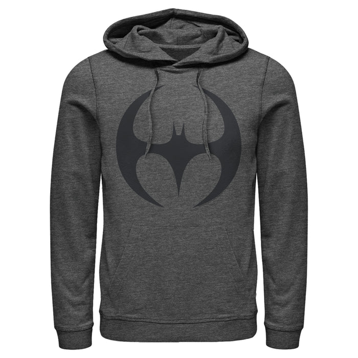 fifth sun Men's Batman Logo Modern Wing Curve Pull Over Hoodie