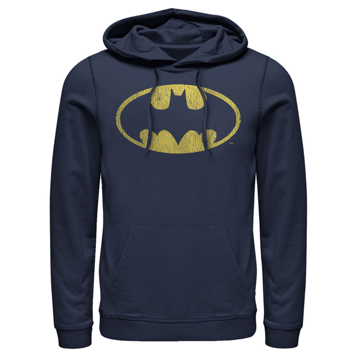 fifth sun Men's Batman Logo Retro Caped Crusader Pull Over Hoodie