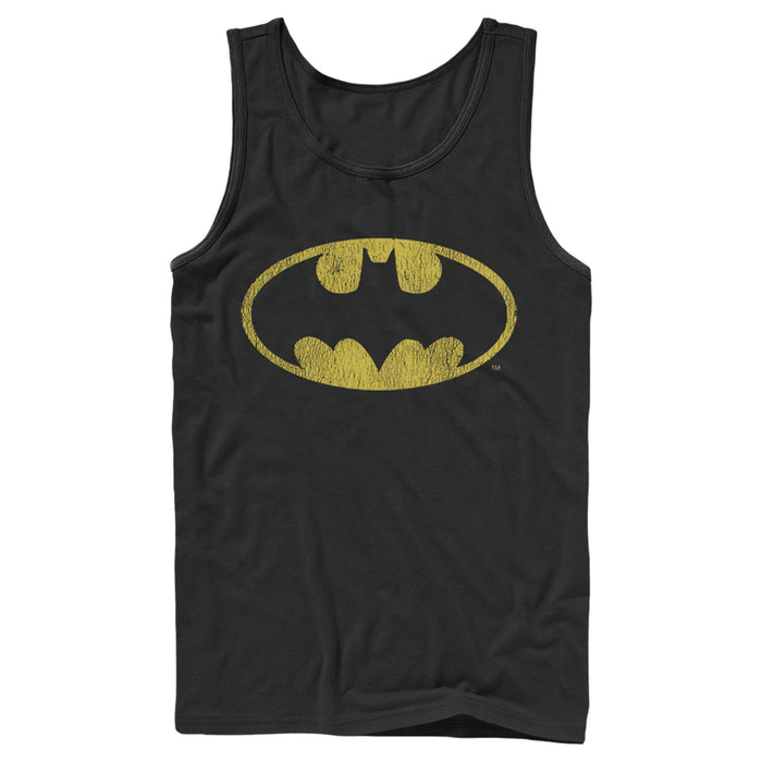 Fifth Sun Men's Batman Logo Retro Caped Crusader Tank Top