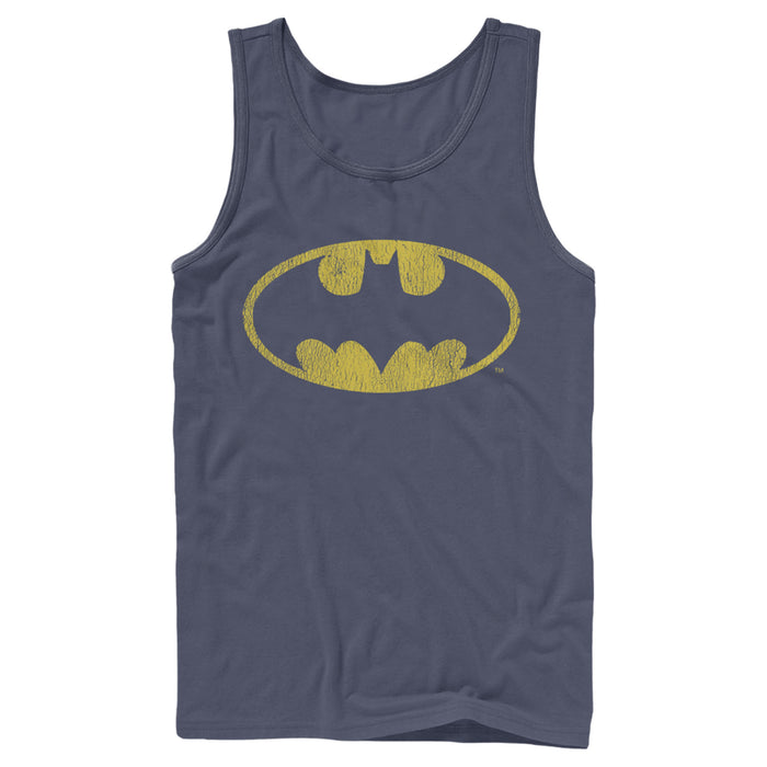 fifth sun Men's Batman Logo Retro Caped Crusader Tank Top