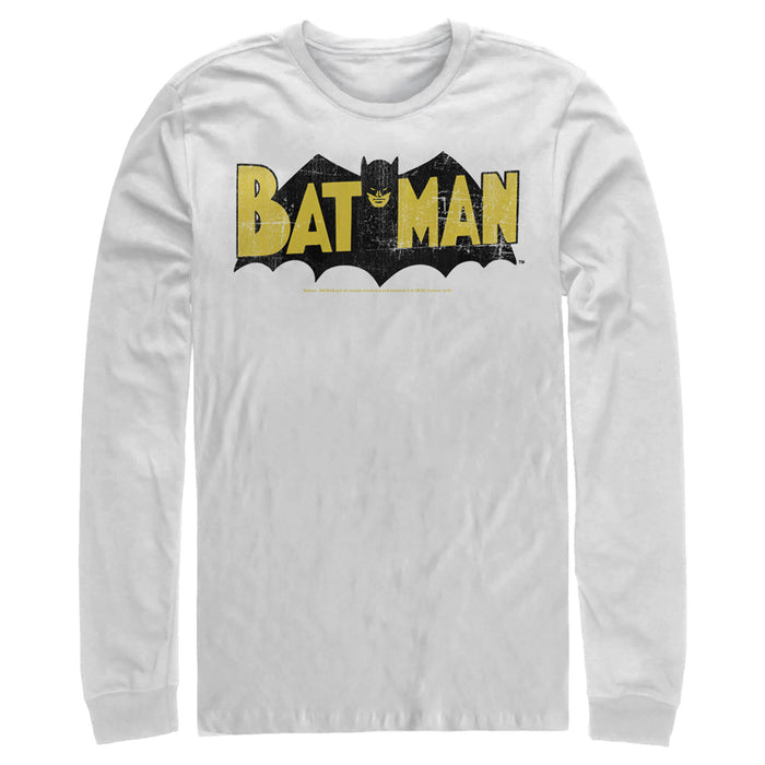 fifth sun Men's Batman Logo Vintage Long Sleeve Shirt