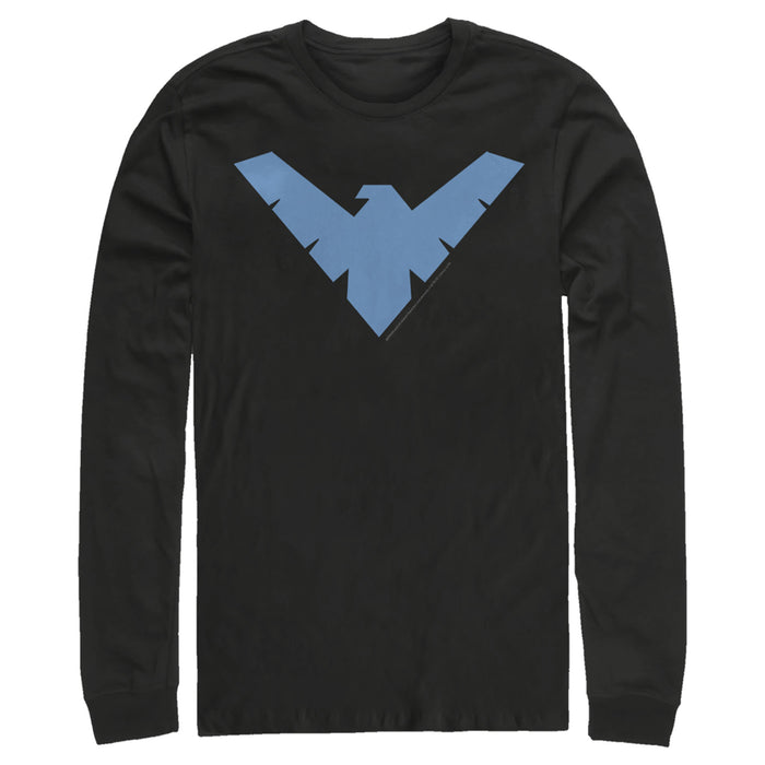 Fifth Sun Men's Batman Nightwing Logo Long Sleeve Shirt