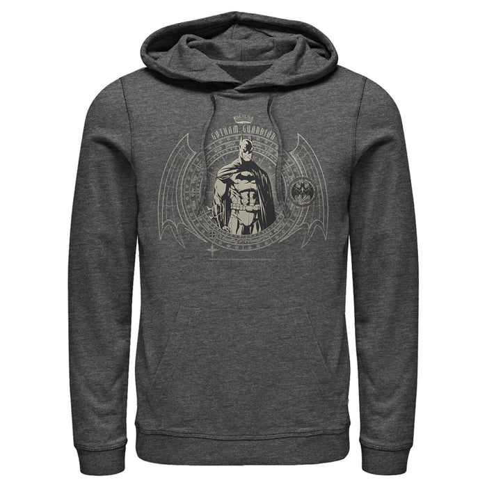 Fifth Sun Men's Batman Secret Code Circle Pull Over Hoodie
