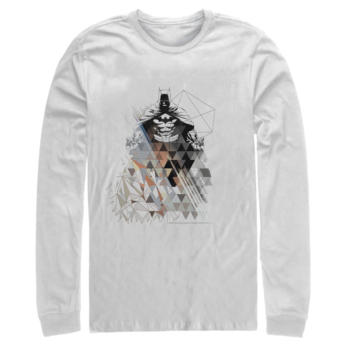 fifth sun Men's Batman Shadow Figure Geometric Long Sleeve Shirt