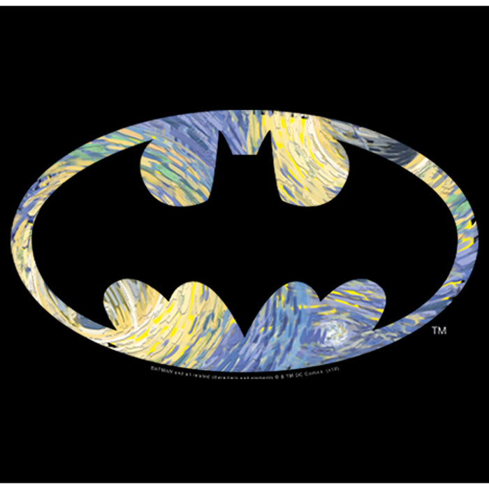 Fifth Sun Men's Batman Shield Logo Artistic Swirl T-Shirt