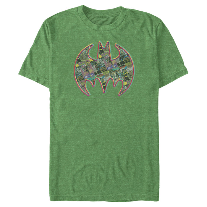 fifth sun Men's Batman Shield Logo Comic Panel T-Shirt