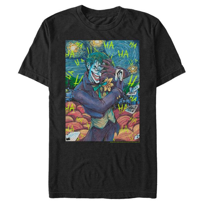 fifth sun Men's Batman The Starry Night Joker T-Shirt