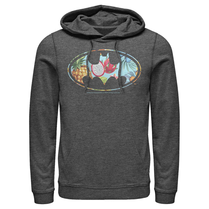 Fifth Sun Men's Batman Tropical Logo Pull Over Hoodie