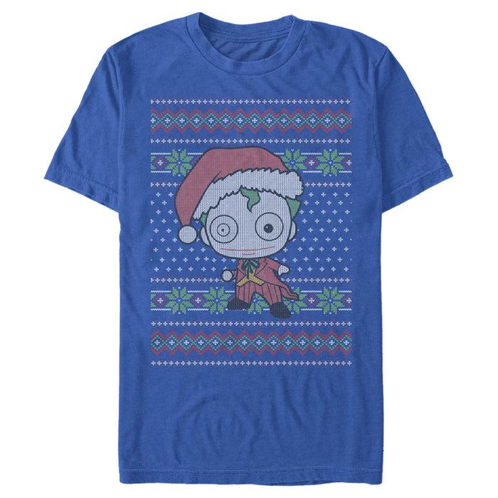 Fifth Sun Men's Batman Ugly Christmas Chibi Joker T-Shirt