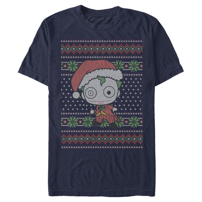 Fifth Sun Men's Batman Ugly Christmas Chibi Joker T-Shirt
