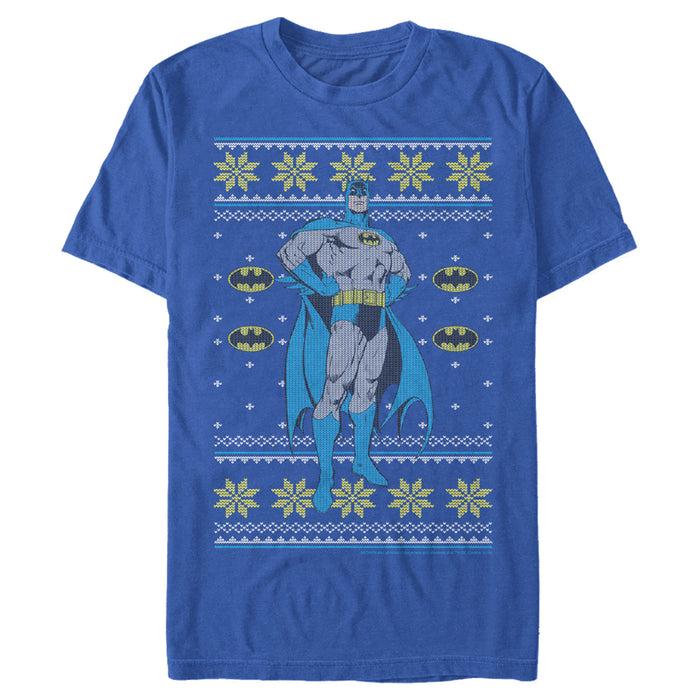Fifth Sun Men's Batman Ugly Christmas Dark Knight Pose T-Shirt