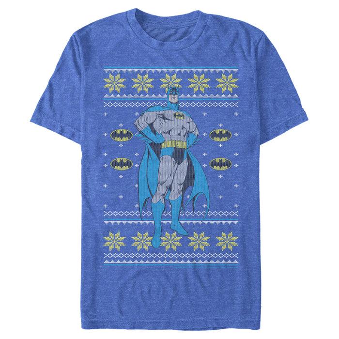 fifth sun Men's Batman Ugly Christmas Dark Knight Pose T-Shirt
