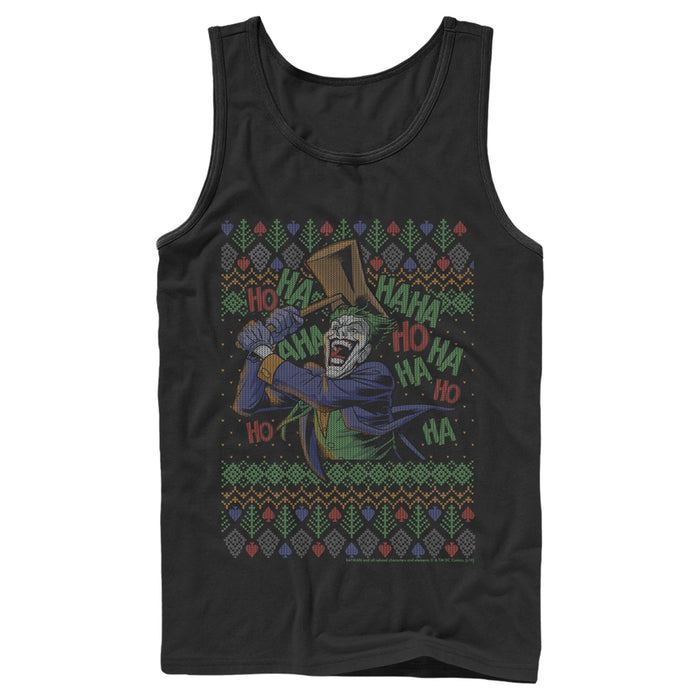 Fifth Sun Men's Batman Ugly Christmas Joker Hammer Tank Top