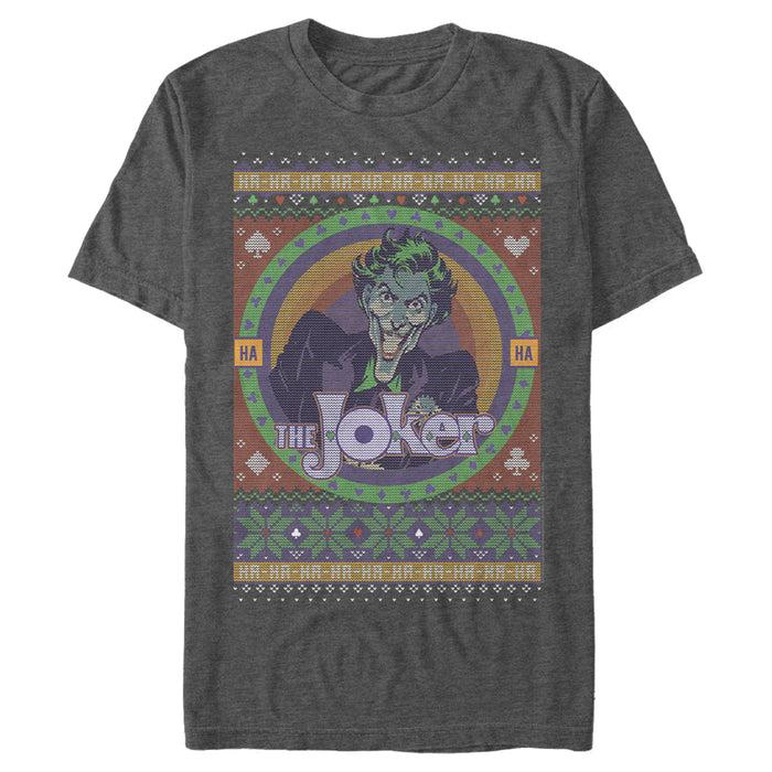 Fifth Sun Men's Batman Ugly Christmas Joker T-Shirt