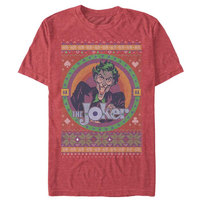 fifth sun Men's Batman Ugly Christmas Joker T-Shirt