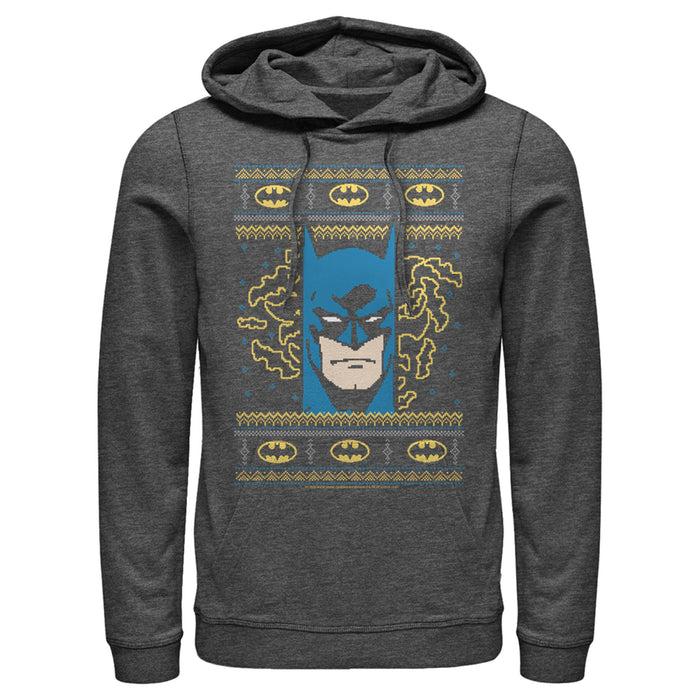 Fifth Sun Men's Batman Ugly Christmas Masked Hero Pull Over Hoodie