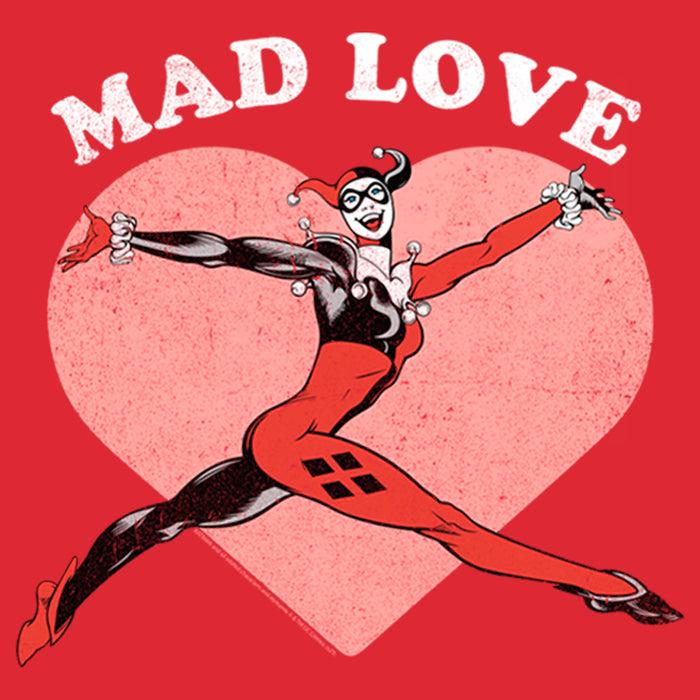 Fifth Sun Men's Batman Valentine's Day Harley Quinn Mad Love T-Shirt