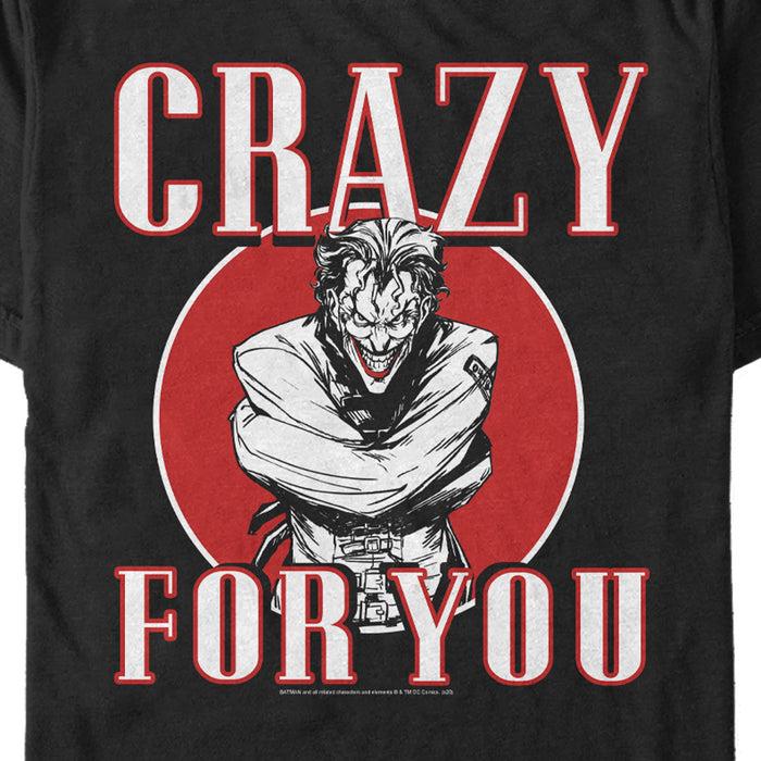 Fifth Sun Men's Batman Valentine's Day Joker Crazy For You T-Shirt