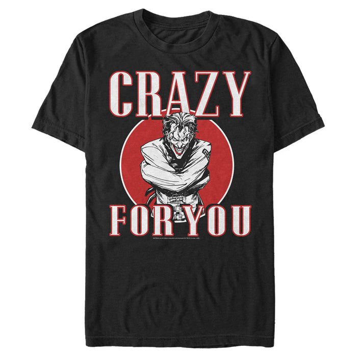 fifth sun Men's Batman Valentine's Day Joker Crazy For You T-Shirt
