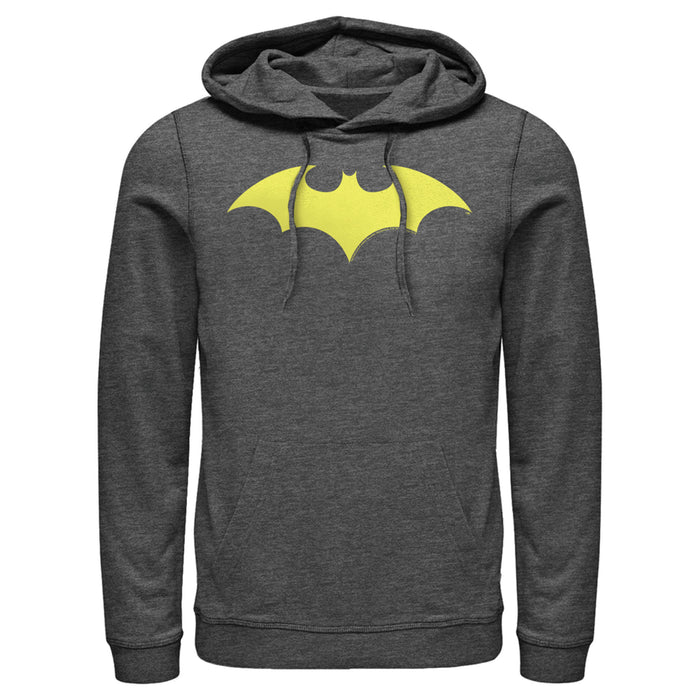 Fifth Sun Men's Batman Winged Hero Symbol Pull Over Hoodie