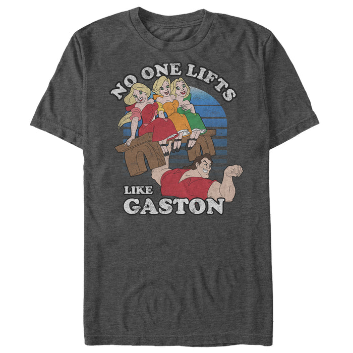 fifth sun Men's Beauty and the Beast No One Lifts Like Gaston T-Shirt