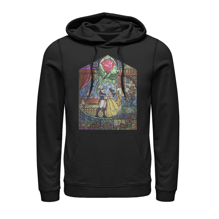 fifth sun Men's Beauty and the Beast Stained Glass Pull Over Hoodie