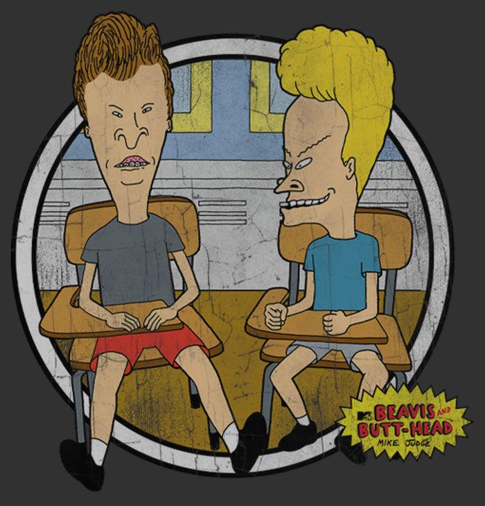 Fifth Sun Men's Beavis And Butt-Head At Highland High Logo Sweatshirt
