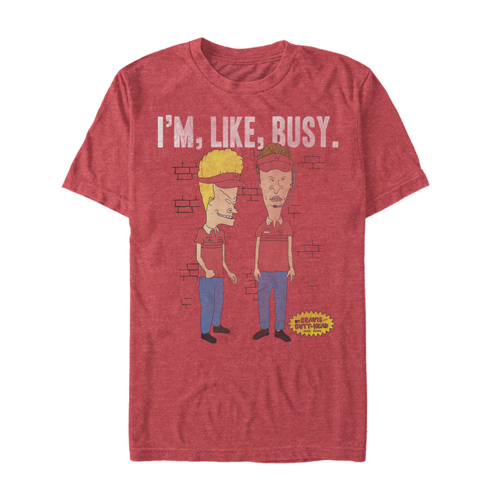 fifth sun Men's Beavis and Butt-Head I'm Like Busy. T-Shirt