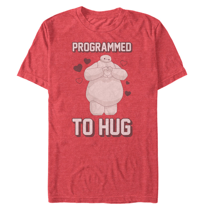 fifth sun Men's Big Hero 6 Valentine Baymax Programmed to Hug T-Shirt