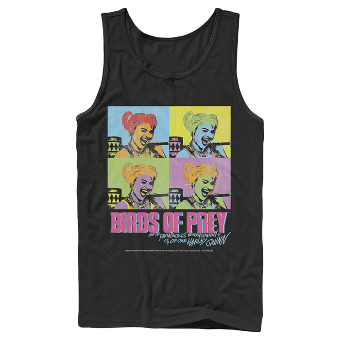 fifth sun Men's Birds of Prey Harley Quinn Pop Art Tank Top