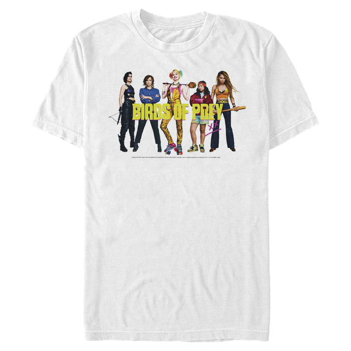 fifth sun Men's Birds of Prey Harley Quinn Team T-Shirt