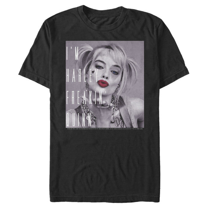 fifth sun Men's Birds of Prey I'm Harley Freakin' Quinn T-Shirt