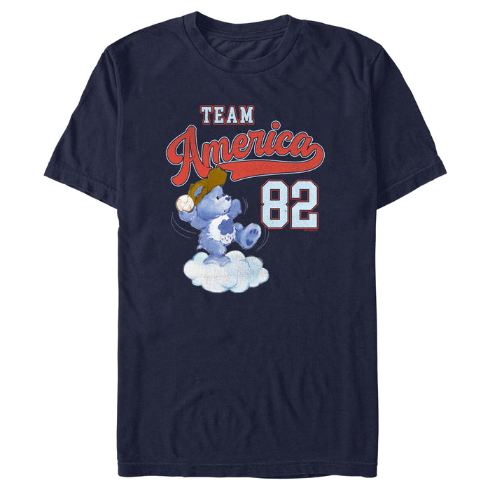 fifth sun Men's Care Bears Grumpy Bear Team America 82 T-Shirt
