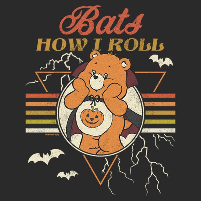 Fifth Sun Men's Care Bears Halloween Trick-Or-Sweet Bear Bats How I Roll T-Shirt