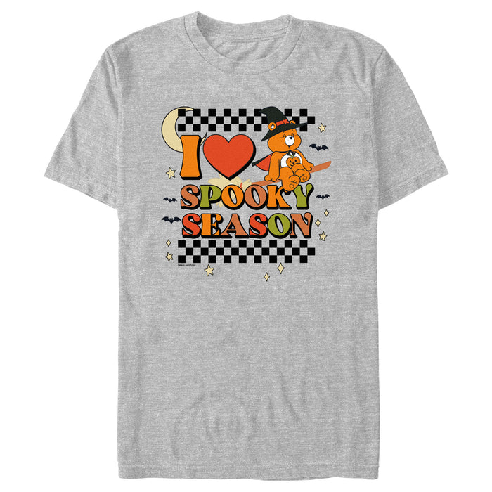 fifth sun Men's Care Bears Halloween Trick-Or-Sweet Bear I Heart Spooky Season T-Shirt