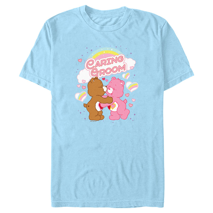fifth sun Men's Care Bears Love-a-Lot and Tenderheart Bear Caring Groom T-Shirt