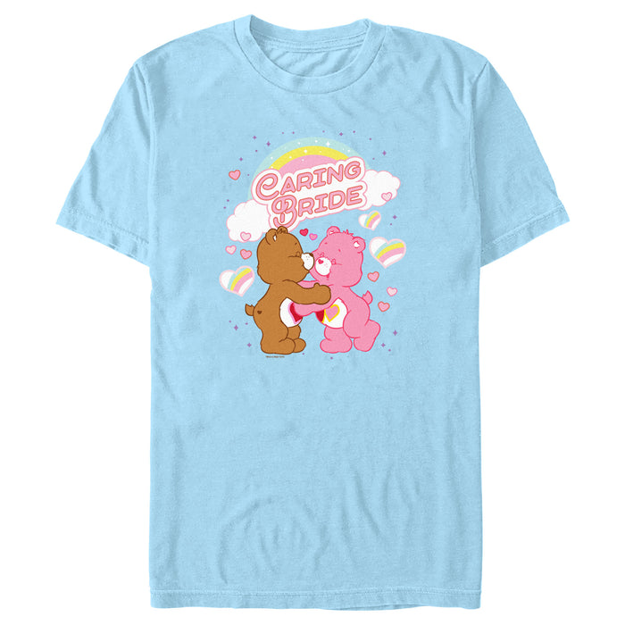 fifth sun Men's Care Bears Love-a-Lot and Tenderheart Bear Caring Bride T-Shirt