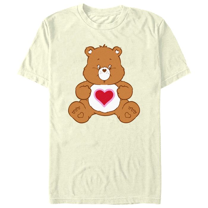 fifth sun Men's Care Bears Tenderheart Bear Sitting T-Shirt